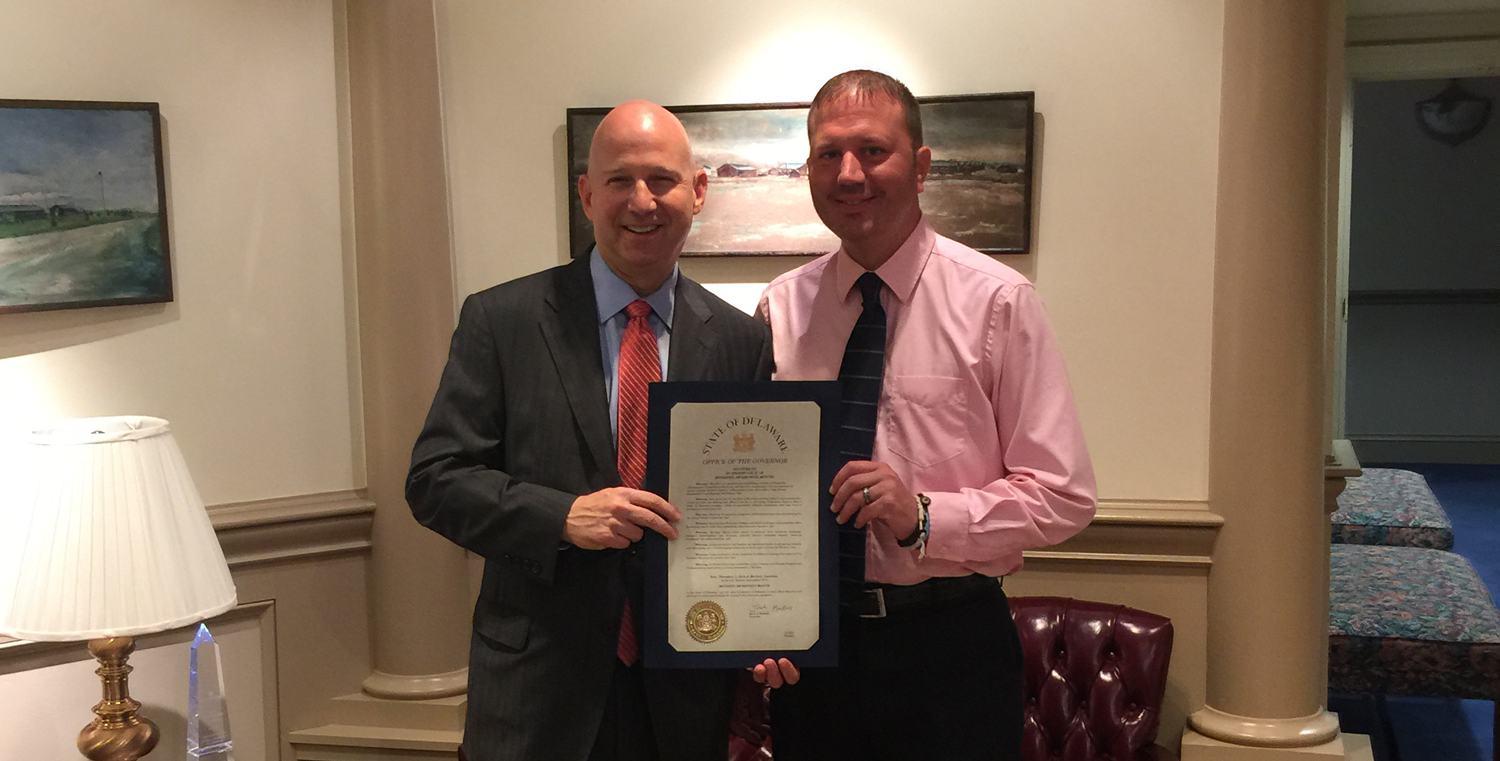 Delaware declares September 2015 Myositis Awareness Month