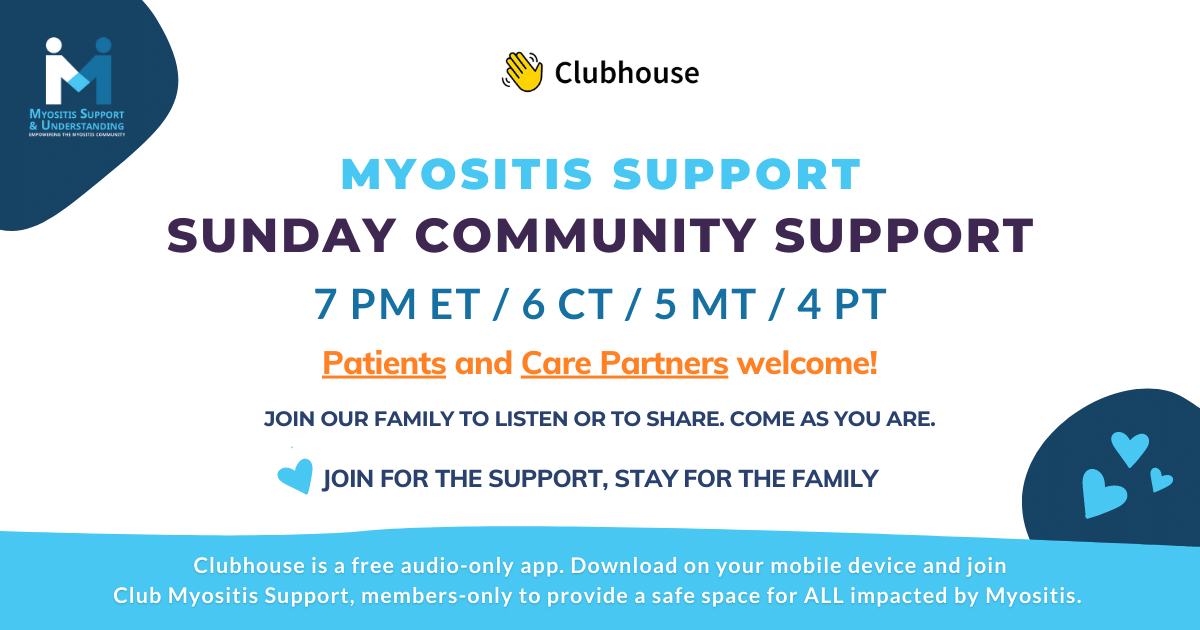 Myositis Support Sunday Clubhouse Session